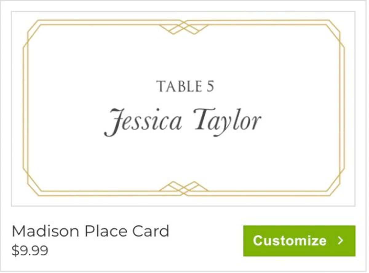 DIY Place Card Template Builder Zoom