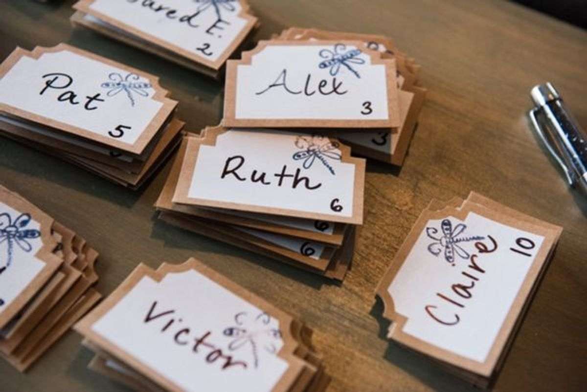 PLACE CARD FONT DIY CALLIGRAPHY