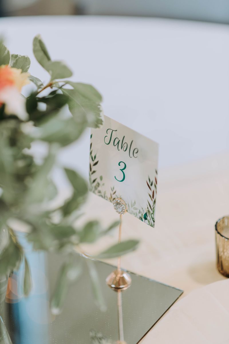 DIY Place Card Table Number